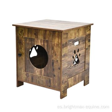 Muebles de gato modernos de lujo Caja de arena de madera